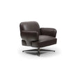 Contemporary Dafne lounge chair by Frigerio with sculptural upholstered design