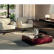 Contemporary Dafne lounge chair by Frigerio with sculptural upholstered design