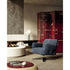 Contemporary Dafne lounge chair by Frigerio with sculptural upholstered design