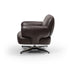 Contemporary Dafne lounge chair by Frigerio with sculptural upholstered design