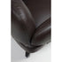 Contemporary Dafne lounge chair by Frigerio with sculptural upholstered design