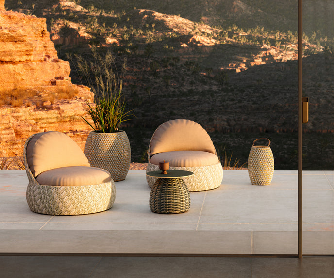 DALA Lounge Chair by Dedon – modern handwoven outdoor seating | Casa Design Group