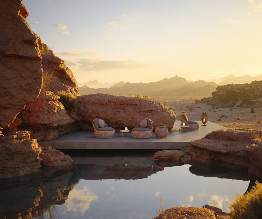 DALA Lounge Chair by Dedon – modern handwoven outdoor seating | Casa Design Group