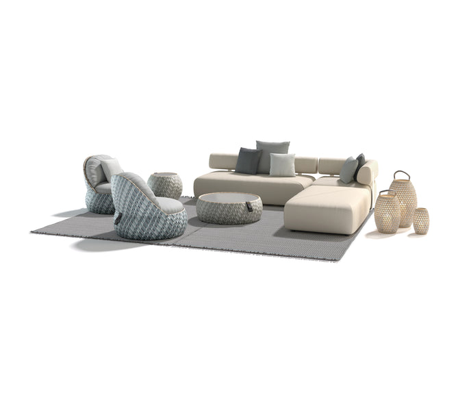DALA Lounge Chair by Dedon – modern handwoven outdoor seating | Casa Design Group