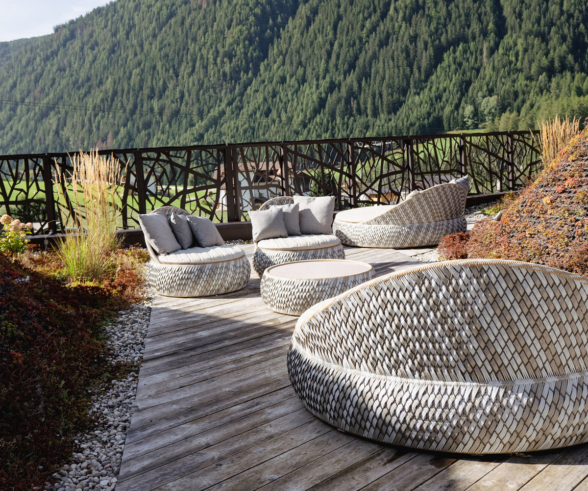 dedon hängematte Dala Loveseat by Dedon | Modern Handwoven Outdoor Sofa for Two | Patio & Garden Lounge Seating