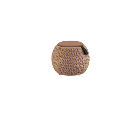 Handwoven Dala Stool by Dedon – versatile patio furniture | Casa Design Group