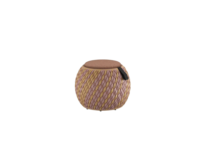 Handwoven Dala Stool by Dedon – versatile patio furniture | Casa Design Group
