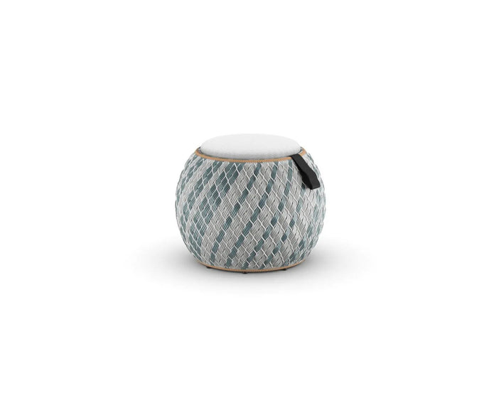 Handwoven Dala Stool by Dedon – versatile patio furniture | Casa Design Group
