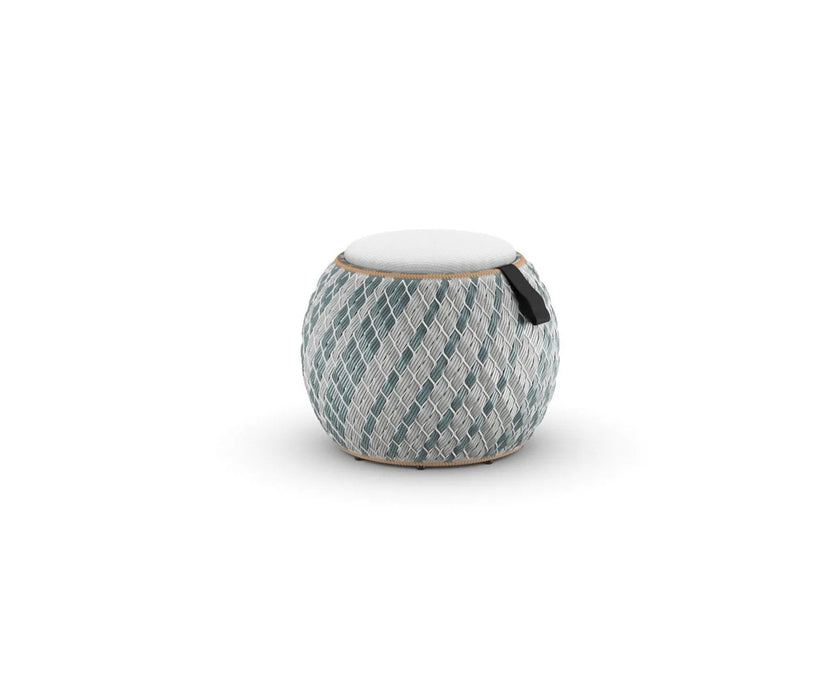 Handwoven Dala Stool by Dedon – versatile patio furniture | Casa Design Group