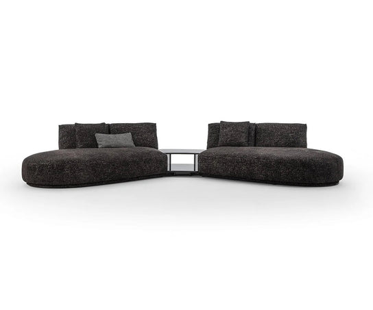 Contemporary modular Dao Soft sofa by Frigerio with elegant upholstered seating
