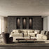 Contemporary modular Dao Soft sofa by Frigerio with elegant upholstered seating