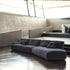 Contemporary modular Dao Soft sofa by Frigerio with elegant upholstered seating
