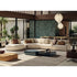 Contemporary modular Dao Soft sofa by Frigerio with elegant upholstered seating
