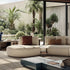 Contemporary modular Dao Soft sofa by Frigerio with elegant upholstered seating