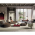 Contemporary modular Dao Soft sofa by Frigerio with elegant upholstered seating