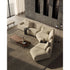 Contemporary modular Dao Soft sofa by Frigerio with elegant upholstered seating