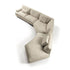 Contemporary modular Dao Soft sofa by Frigerio with elegant upholstered seating