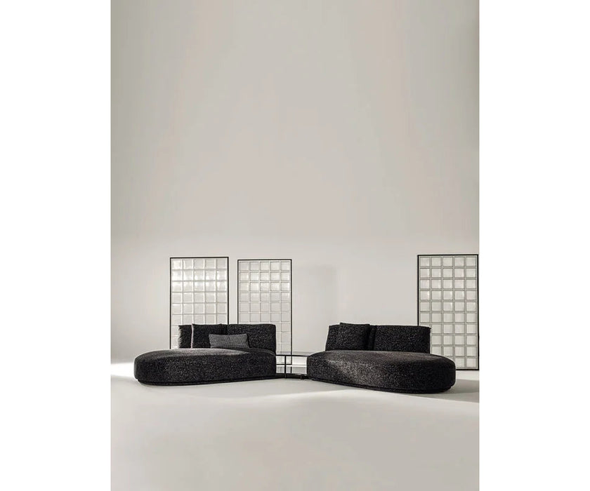 Contemporary modular Dao Soft sofa by Frigerio with elegant upholstered seating