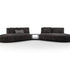 Contemporary modular Dao Soft sofa by Frigerio with elegant upholstered seating