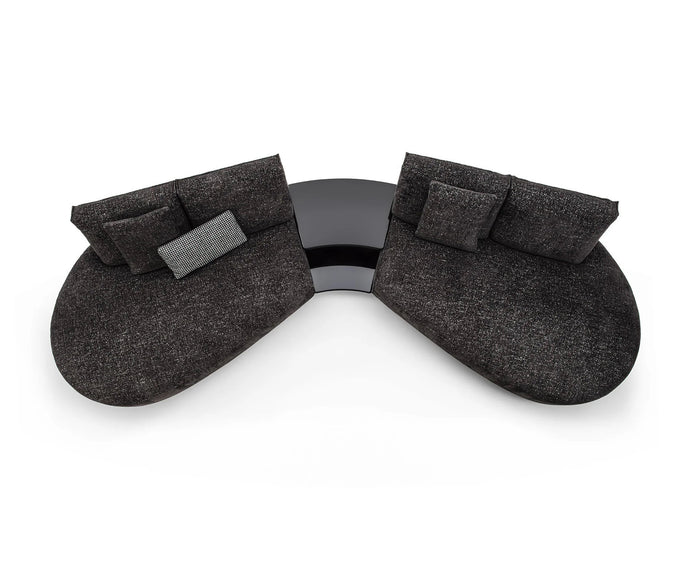 Contemporary modular Dao Soft sofa by Frigerio with elegant upholstered seating