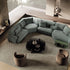 Contemporary modular Dao Soft sofa by Frigerio with elegant upholstered seating