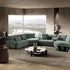Contemporary modular Dao Soft sofa by Frigerio with elegant upholstered seating