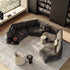Contemporary modular Dao Soft sofa by Frigerio with elegant upholstered seating