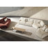Contemporary modular Dao Soft sofa by Frigerio with elegant upholstered seating