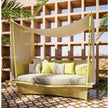 Luxury Daydream Daybed by Dedon | Richard Frinier Design with Cane Weave and Citrine Upholstery | Casa Design Group