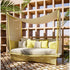 Luxury Daydream Daybed by Dedon | Richard Frinier Design with Cane Weave and Citrine Upholstery | Casa Design Group