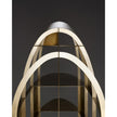 Airframe Bookcase by De Castelli in Brushed Brass with Sculptural Hammered Metal Design | Casa Design Group