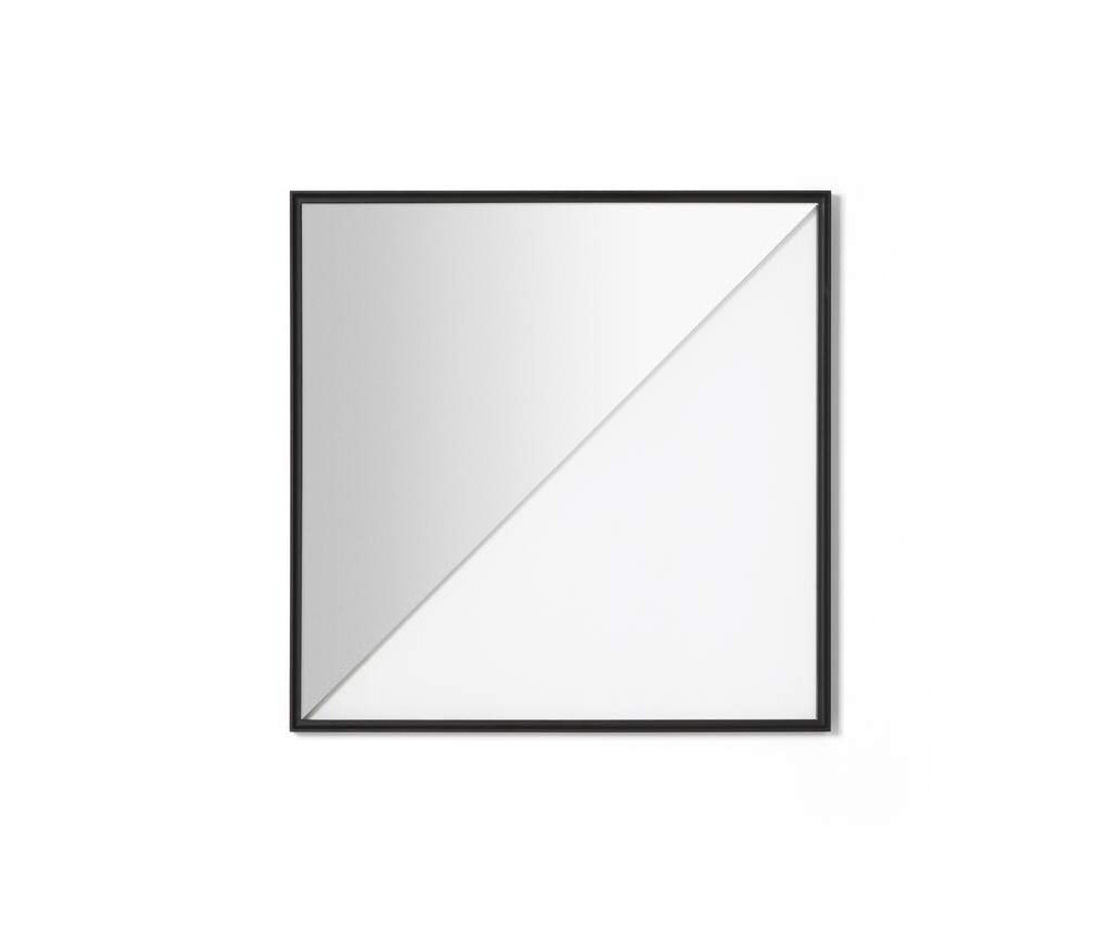 Contemporary Cassina Deadline Mirror with Ash Frame and Graphic Reflections Casa Design Group