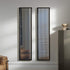 Contemporary Cassina Deadline Mirror with Ash Frame and Graphic Reflections Casa Design Group