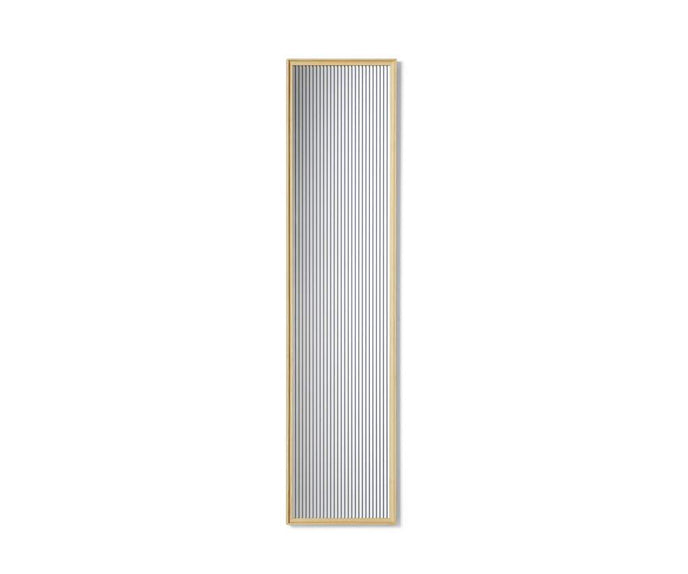 Contemporary Cassina Deadline Mirror with Ash Frame and Graphic Reflections Casa Design Group
