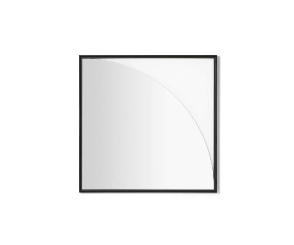 Contemporary Cassina Deadline Mirror with Ash Frame and Graphic Reflections Casa Design Group