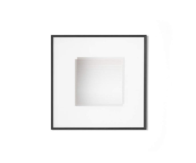 Contemporary Cassina Deadline Mirror with Ash Frame and Graphic Reflections Casa Design Group