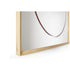 Contemporary Cassina Deadline Mirror with Ash Frame and Graphic Reflections Casa Design Group