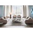 Decoro decorative coffee table by Rugiano with a hand-finished artistic tabletop.