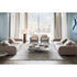 Decoro decorative coffee table by Rugiano with a hand-finished artistic tabletop.
