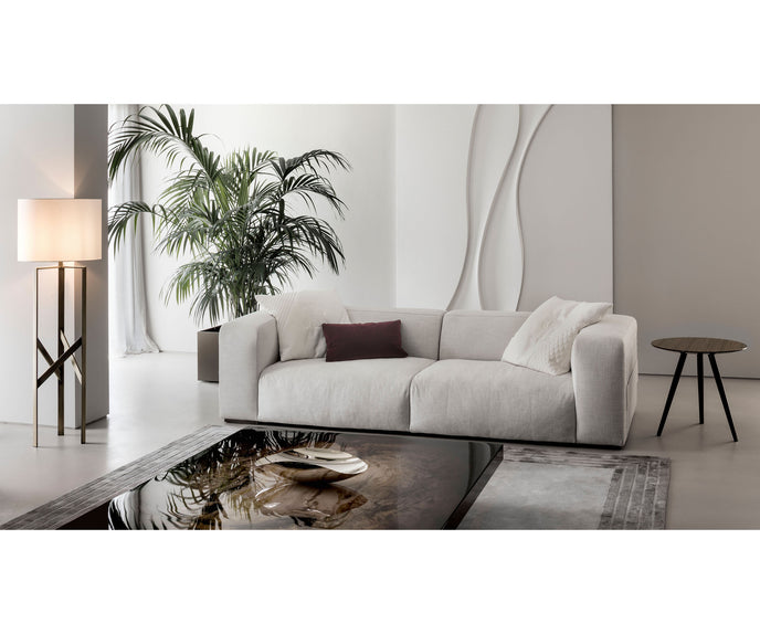 Decoro decorative coffee table by Rugiano with a hand-finished artistic tabletop.
