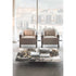 Decoro decorative coffee table by Rugiano with a hand-finished artistic tabletop.