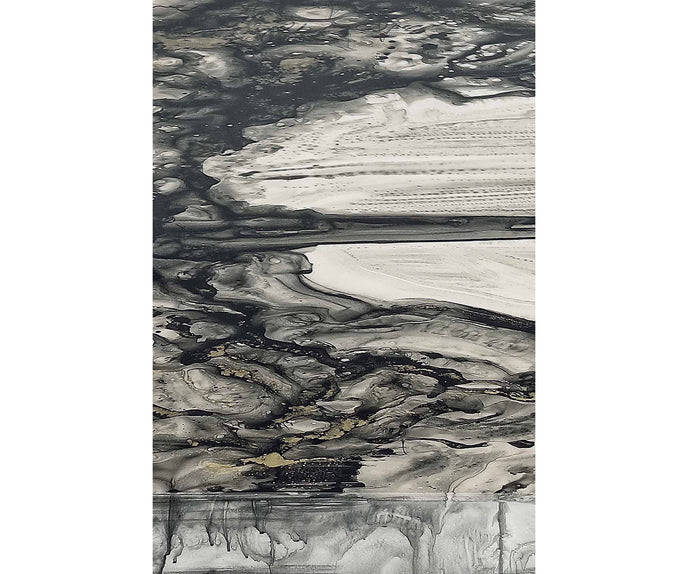 Decoro decorative coffee table by Rugiano with a hand-finished artistic tabletop.