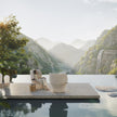 Sustainable luxury wing chair for outdoor lounging by Dedon, Seashell Grand collection – Casa Design Group
