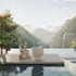 Sustainable luxury wing chair for outdoor lounging by Dedon, Seashell Grand collection – Casa Design Group