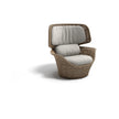 Sustainable luxury wing chair for outdoor lounging by Dedon, Seashell Grand collection – Casa Design Group