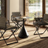 Folding outdoor armchair with marine plywood arms and powder-coated aluminum frame – Casa Design Group