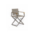 Folding outdoor armchair with marine plywood arms and powder-coated aluminum frame – Casa Design Group