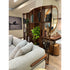 Demetra Bookcase by Porada in Canaletta walnut with brushed brass details and modular design | Casa Design Group