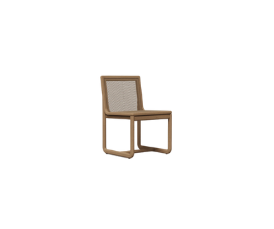 Elegant Dock Teak Outdoor Dining Side Chair by Danao | Casa Design Group