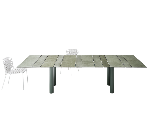 Elegant and Durable Dock Outdoor Dining Table by Paola Lenti Casa Design Group
